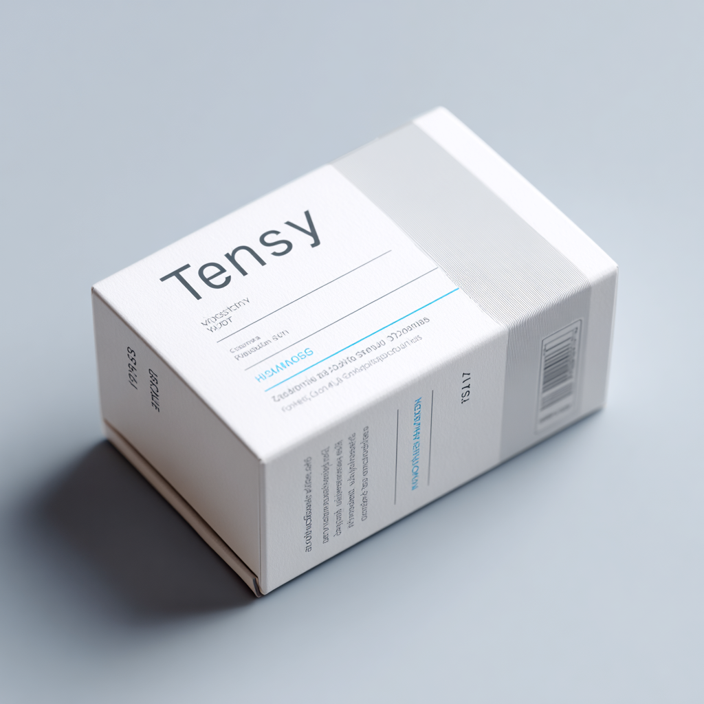 product package on neutral background